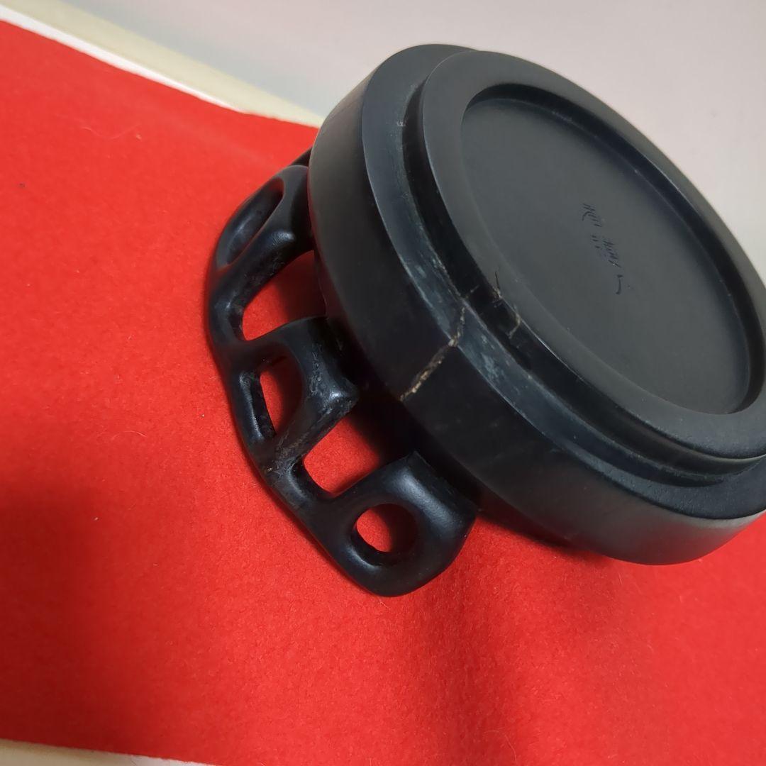 煎茶道具 急須台 黒檀