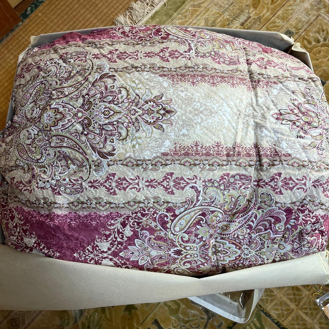 あるさん♫ 羽毛ふとん シングル ベストライフ ロイヤルゴールド ピンク