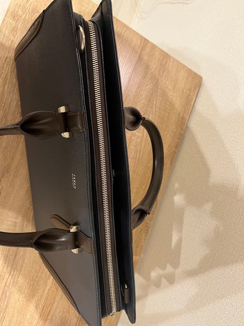 臣*様 TAKEO KIKUCHI ネイビー ビジネスバッグ