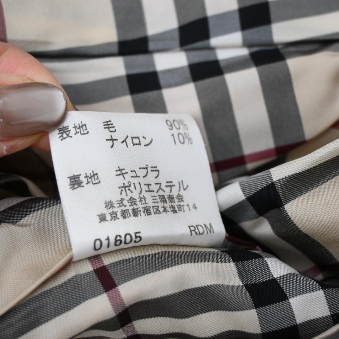 ■ 48284★年 バーバリーロンドン コート ノバチェック ノヴァチェック\"