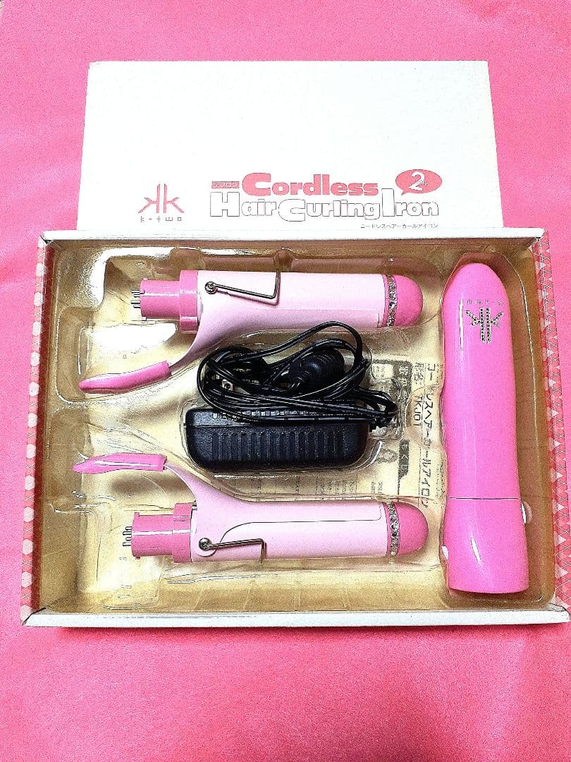 新品　k-two(ケートゥー)　コードレス　ヘアー　カールアイロン　TKJ01