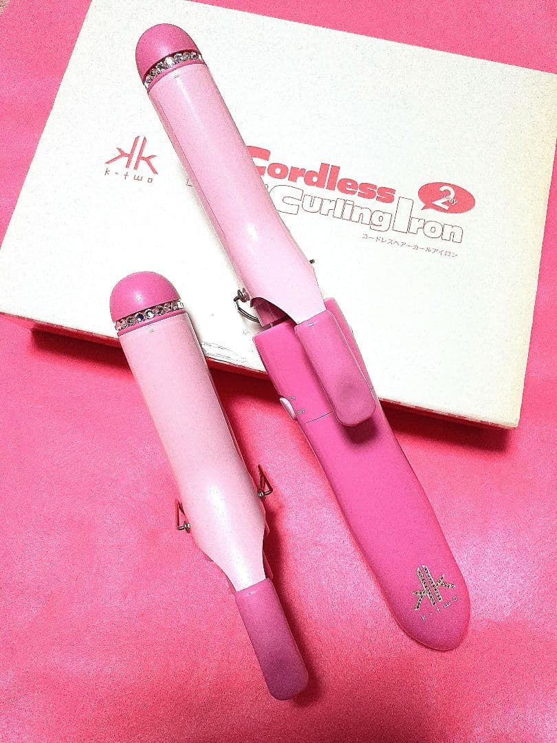 新品　k-two(ケートゥー)　コードレス　ヘアー　カールアイロン　TKJ01