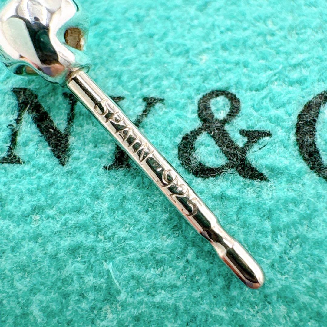 極美品 ティファニー バイザヤード ダイヤ 3.5mm 片耳ピアス シルバー
