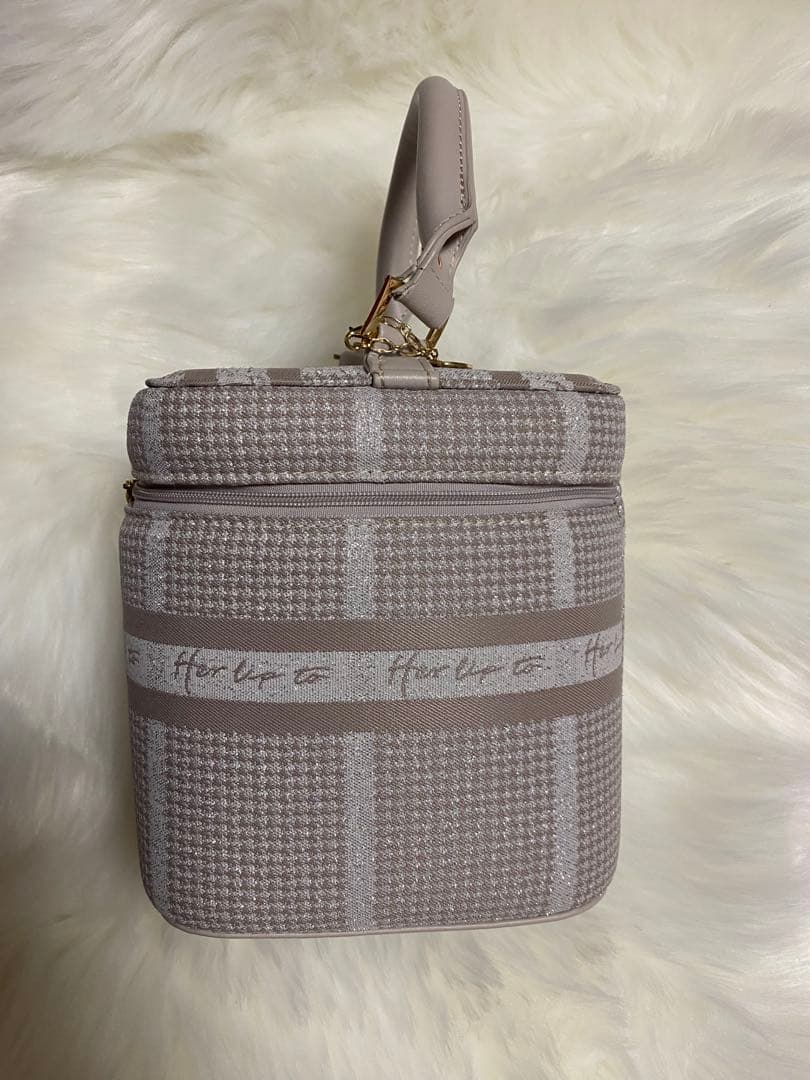 バッグ herlipto HLT Jacquard Vanity Bag pink