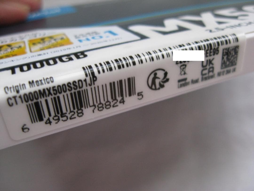 新品未開封 crucial CT1000MX500SSD1JP SSD 1TB