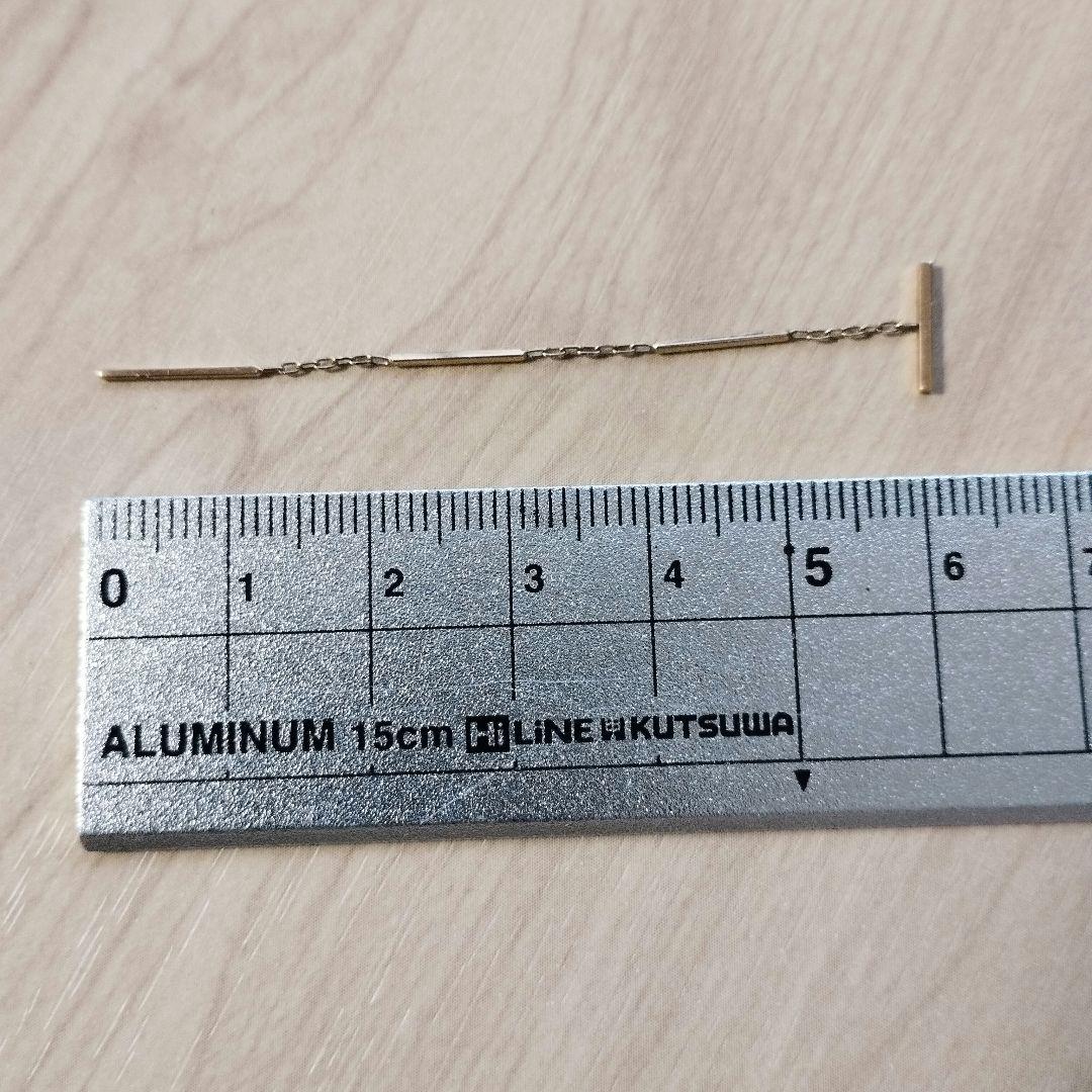 hirotakaヒロタカ トグルチェーン ピアス 片耳