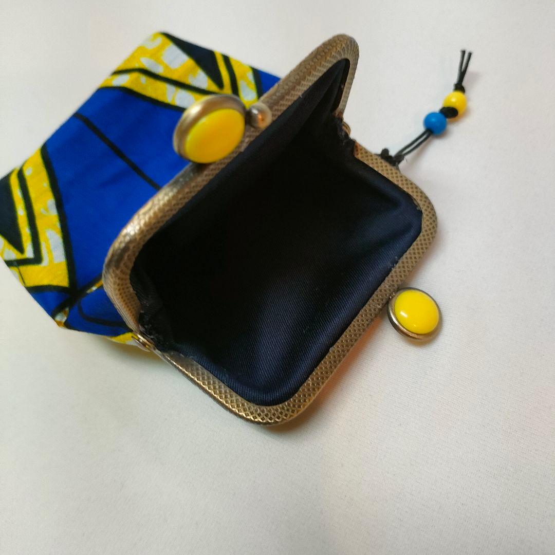 アフリカンレジ袋タイプエコバッグ　アフリカ布チビサークル