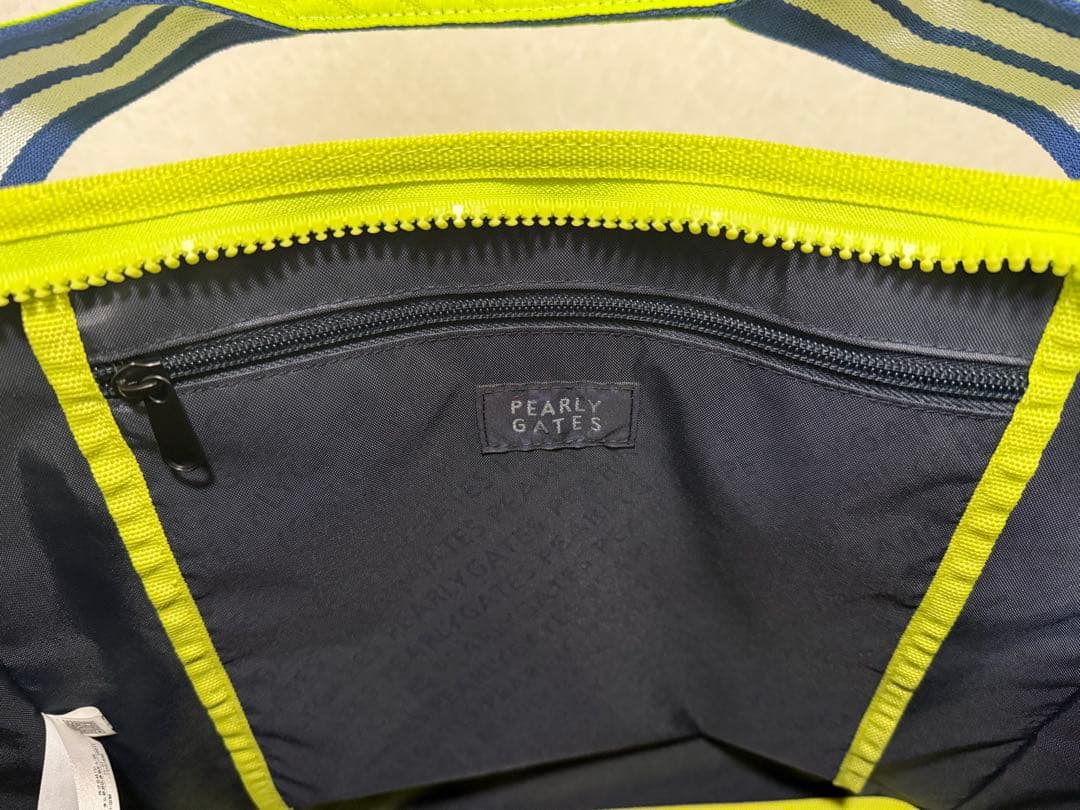 【新品・未使用】PEARLY GATES 蛍光イエロートートバッグ