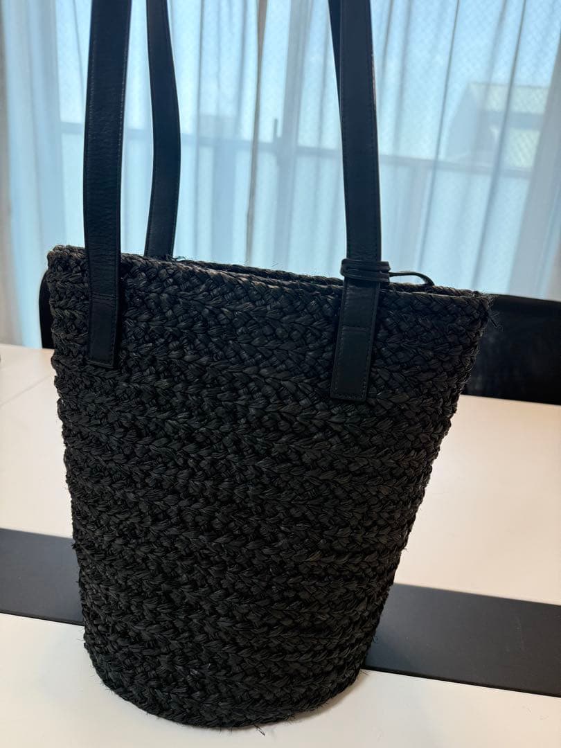 YSL ブラック カゴバッグ