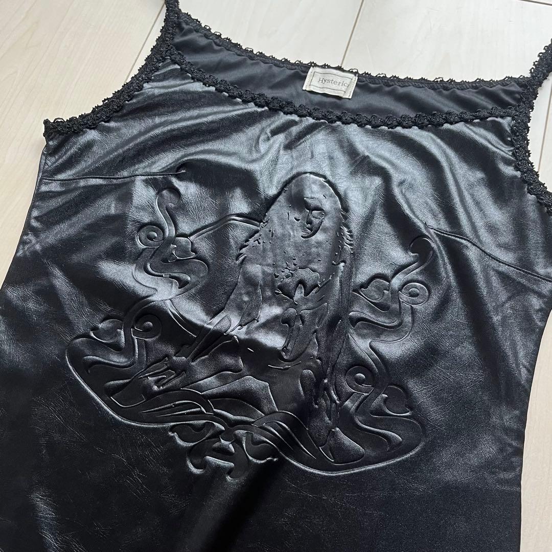 初期 Y2K ヒステリックグラマー キャミソール ガール フェイクレザー レース