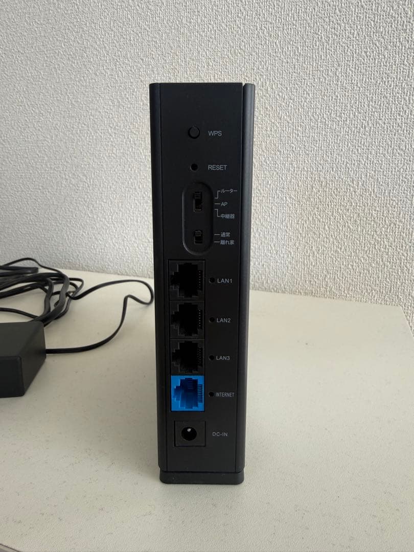 ELECOM 縦型ルーター WPS機能 4ポート