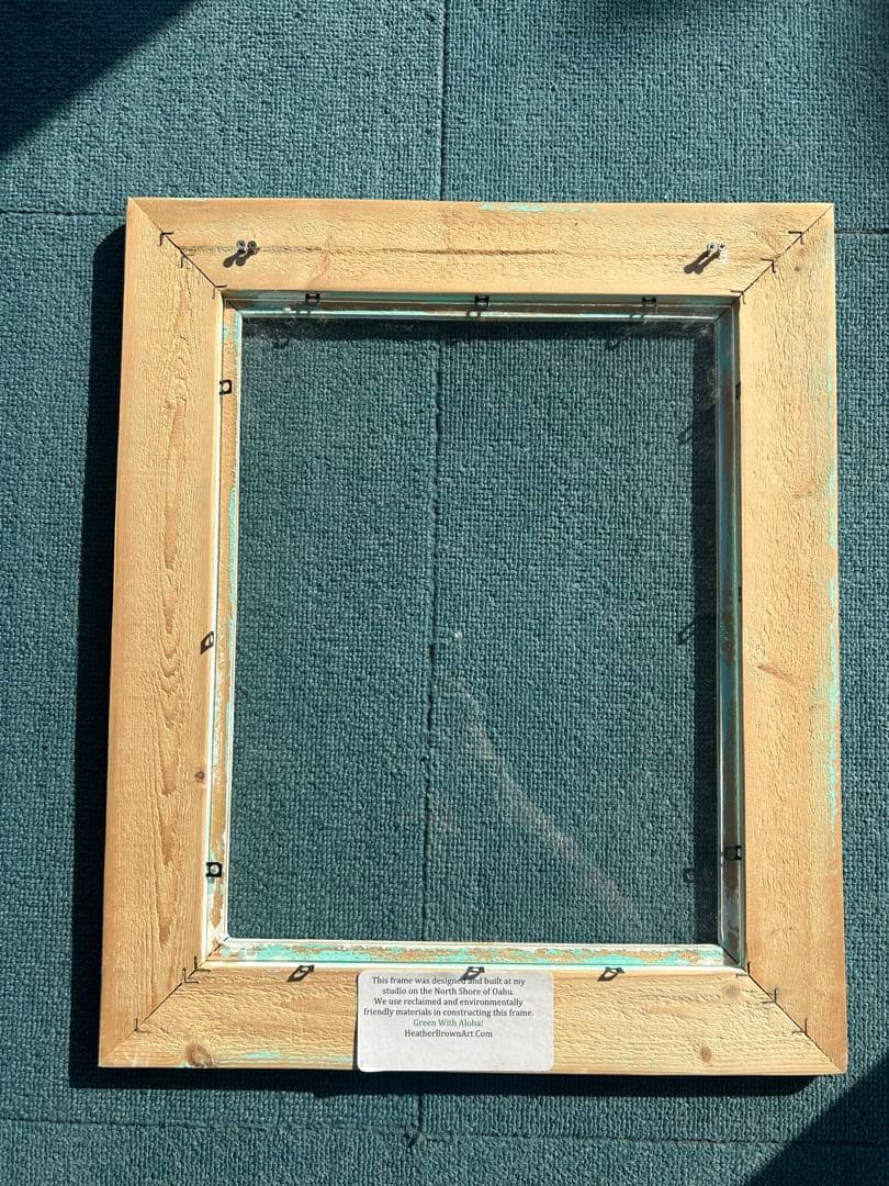 Heather Brown ヘザーブラウン　ミントグリーンの木製額縁