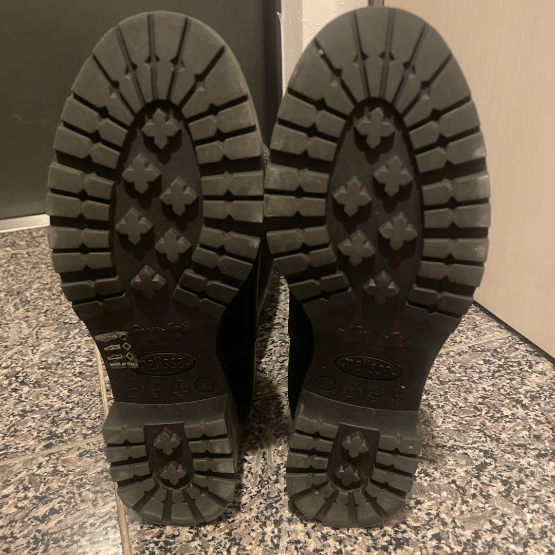 melissa ブラック レインブーツ