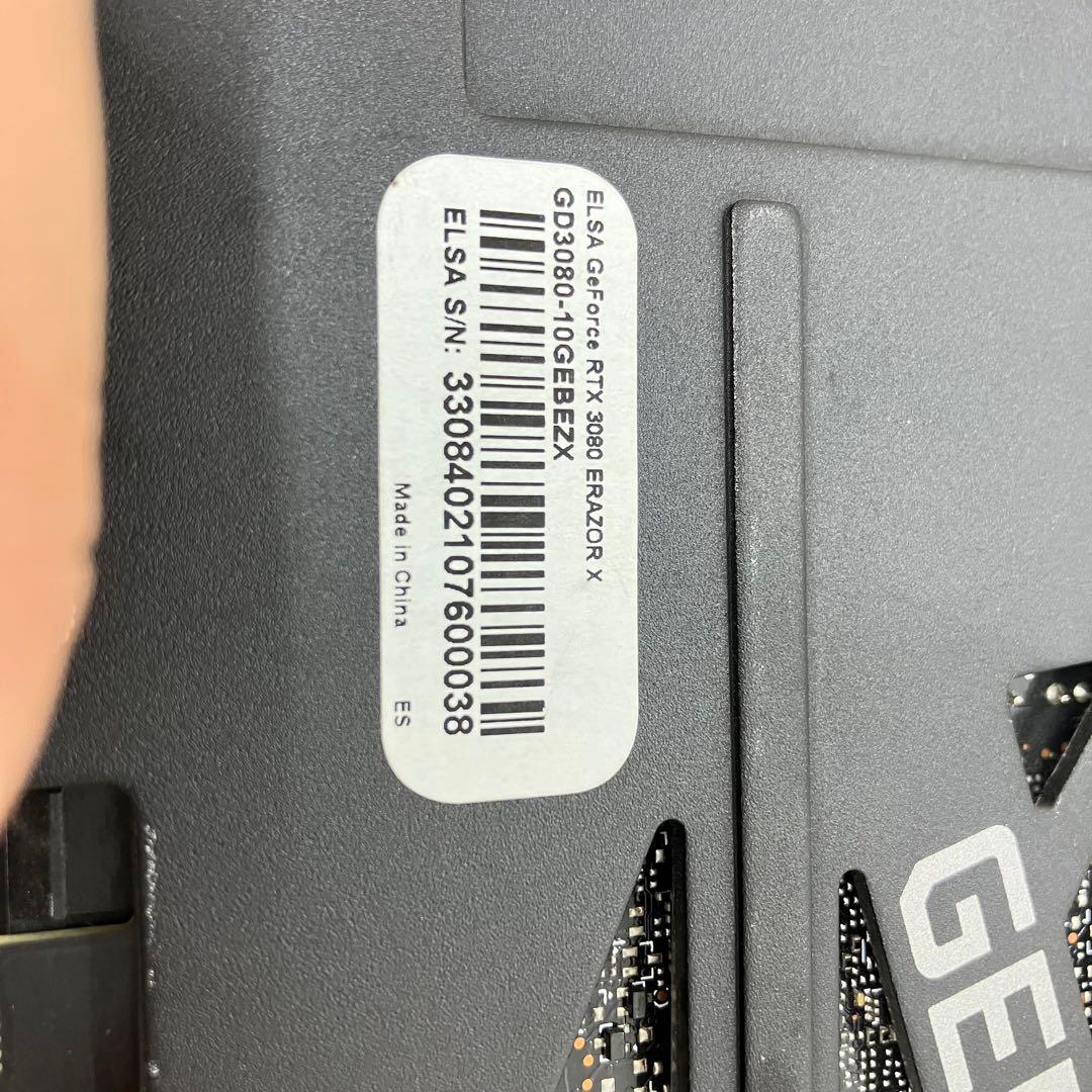 グラフィックボード・グラボ・ビデオカード ELSA GeForce RTX 3080 ERAZOR X No.A85