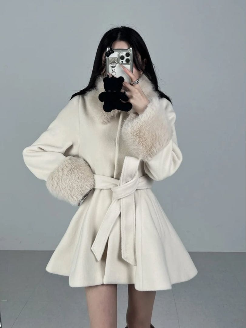 darich ウエストベルトメルトンコート　ivo free