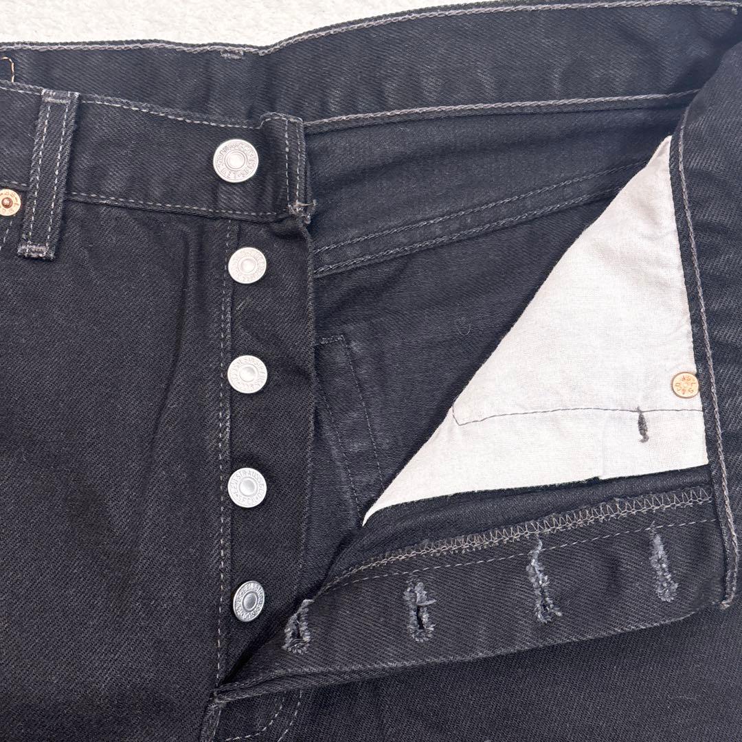 美品 Levi's 501-0660 USA製 後染 ブラック W32