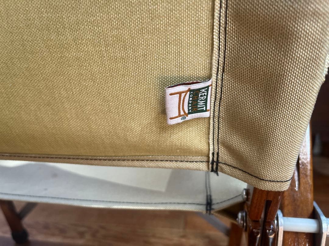 最終値下！カーミットチェアウォールナット　ベージュ　新品シート付き