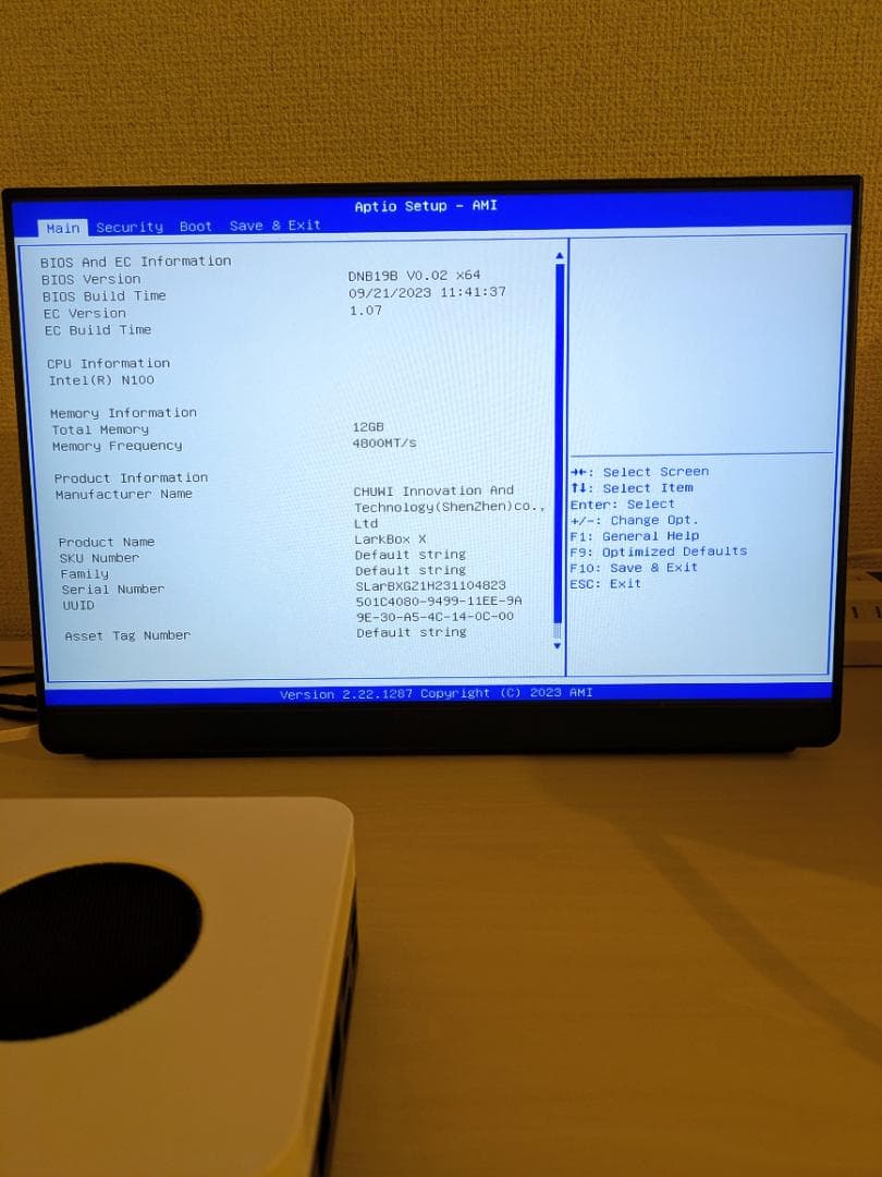 CHUWI LarkBox X N100【ACアダプター付き・SSDなし】