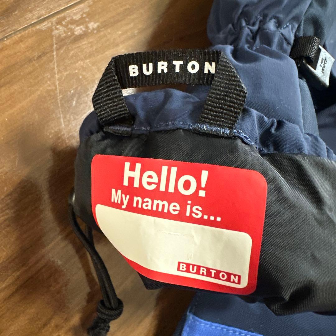 BURTON 子供用スキーウェア 4T ネイビー/ブルー 手袋セットキッズつなぎ