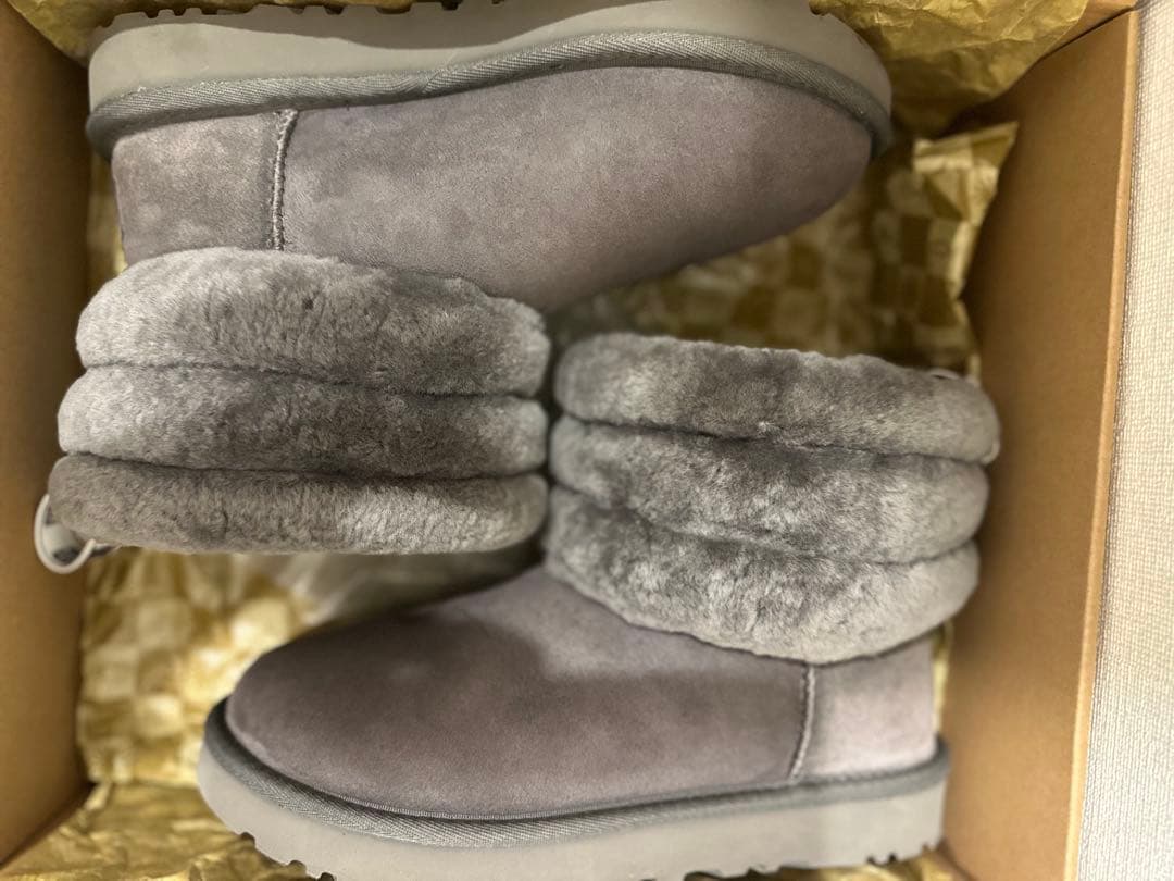 【美品】UGG グレー ムートンブーツ【最終値下げ】