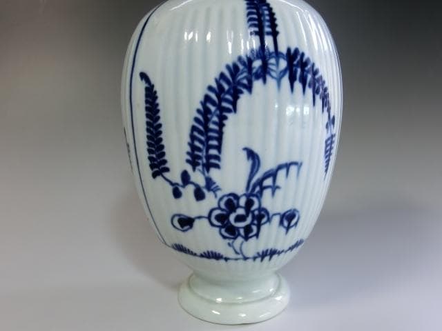 壷■マイセン調 西洋 染付の花の絵 Betch Worth B5 唐草 骨董品■