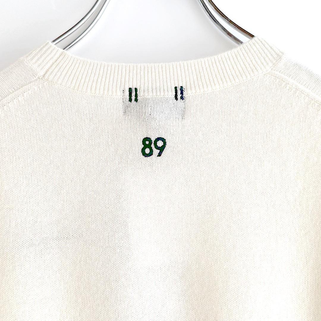 453 パーリーゲイツ 定価33,000円 カシミヤ100％ ニット 白 2 L