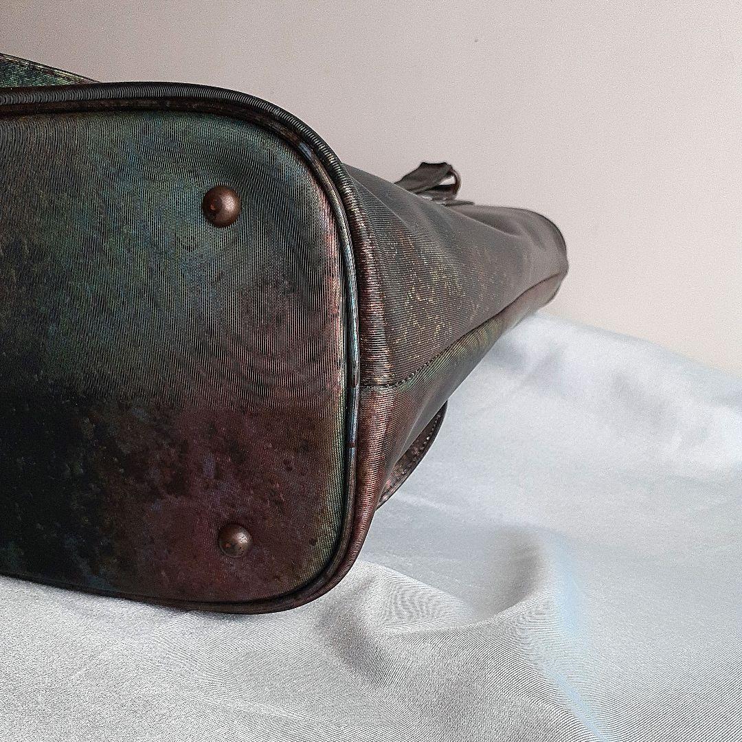 【極美品】ジャンポールゴルチェ　Vサイバー トートバッグ　玉虫色 ハンドバック