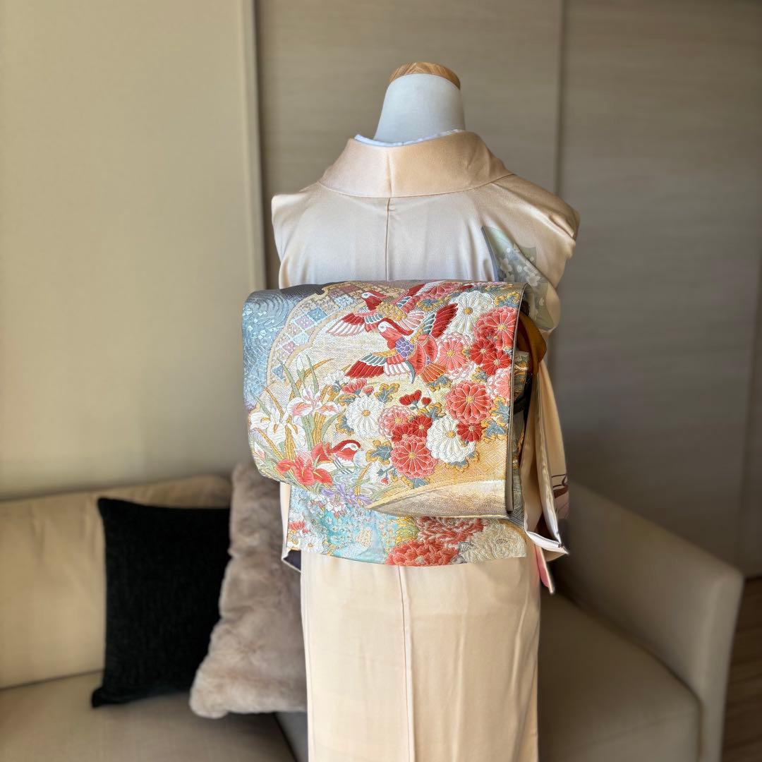 訪問着　フルセット　着物　帯　帯締め　帯締め79