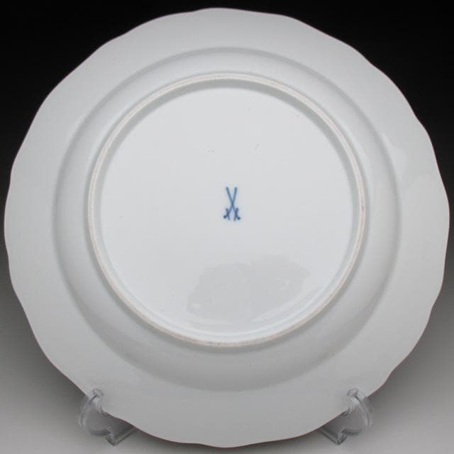 マイセン 野菜絵 プレート 25cm アンティーク 19世紀 一級品