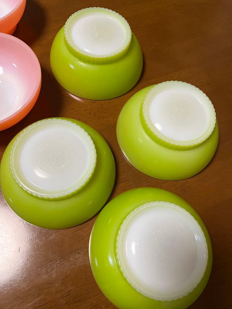 Fire-King ボウル8個　クリスマスカラー