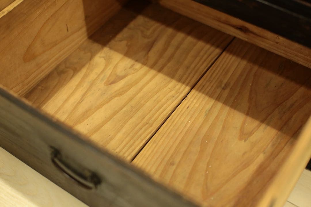 【アンティーク】ガラス戸収納棚