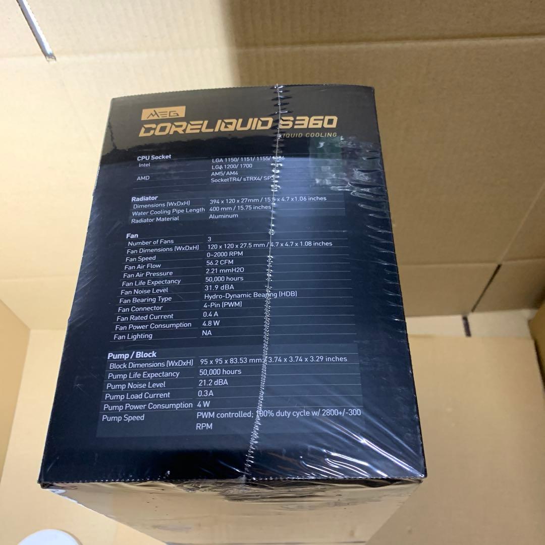 新品　MSI MEG CORELIQUID S360 CPUリキッドクーラー