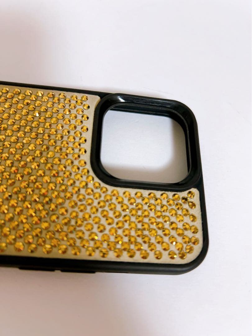 プラダ　PRADA iPhone13Pro ラインストーン　三角ロゴ