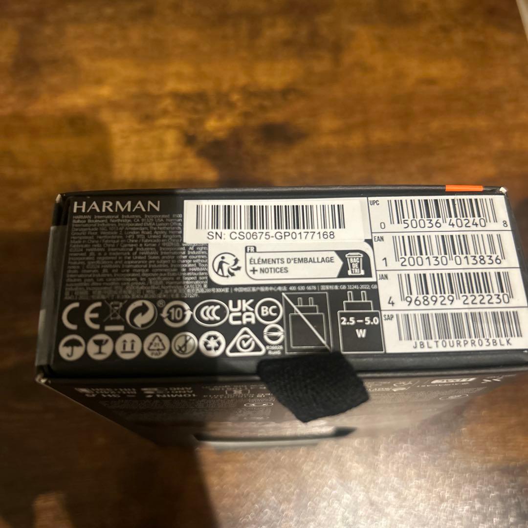 新品JBL Tour Pro 3ブラック ワイヤレスイヤホン