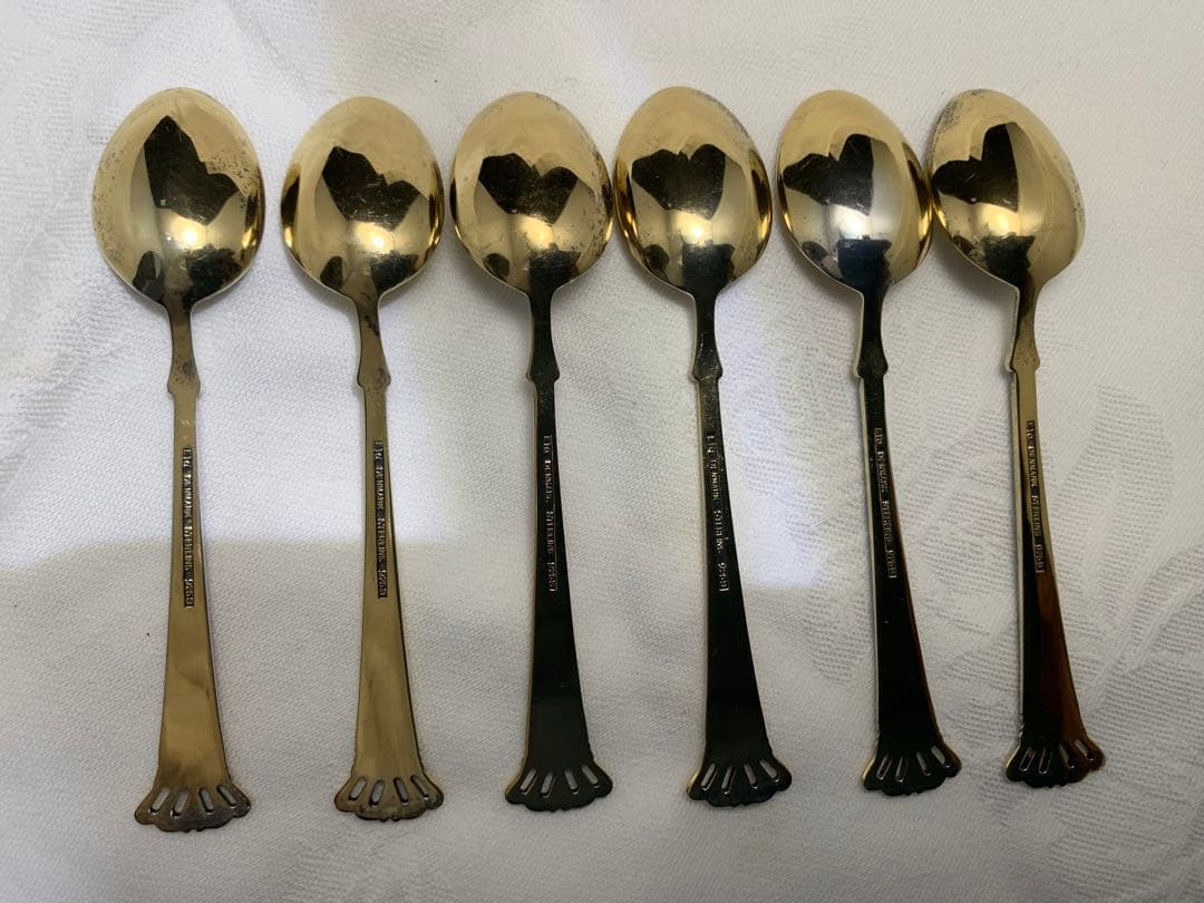 【美品】ELA デンマーク製 エナメルスプーン 6本 925スターリングシルバー