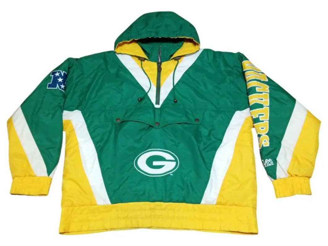 LeeSPORT NFL グリーンパッカーズ　ナイロンプルオーバージャケット