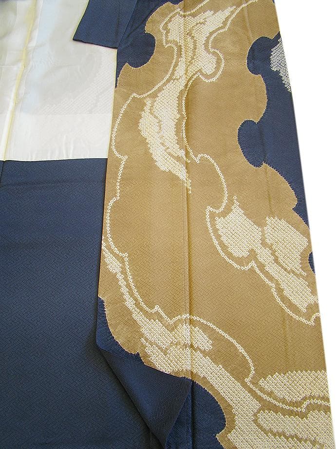 値下げ交渉ＯＫ！紋意匠 絞り入り 訪問着 正絹 Ｂ８１９