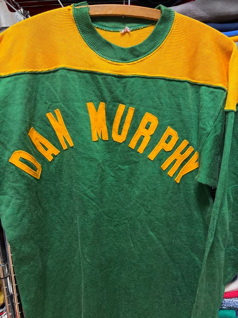 50s~60s フットボールシャツ DAN MURPHY 42 レーヨン