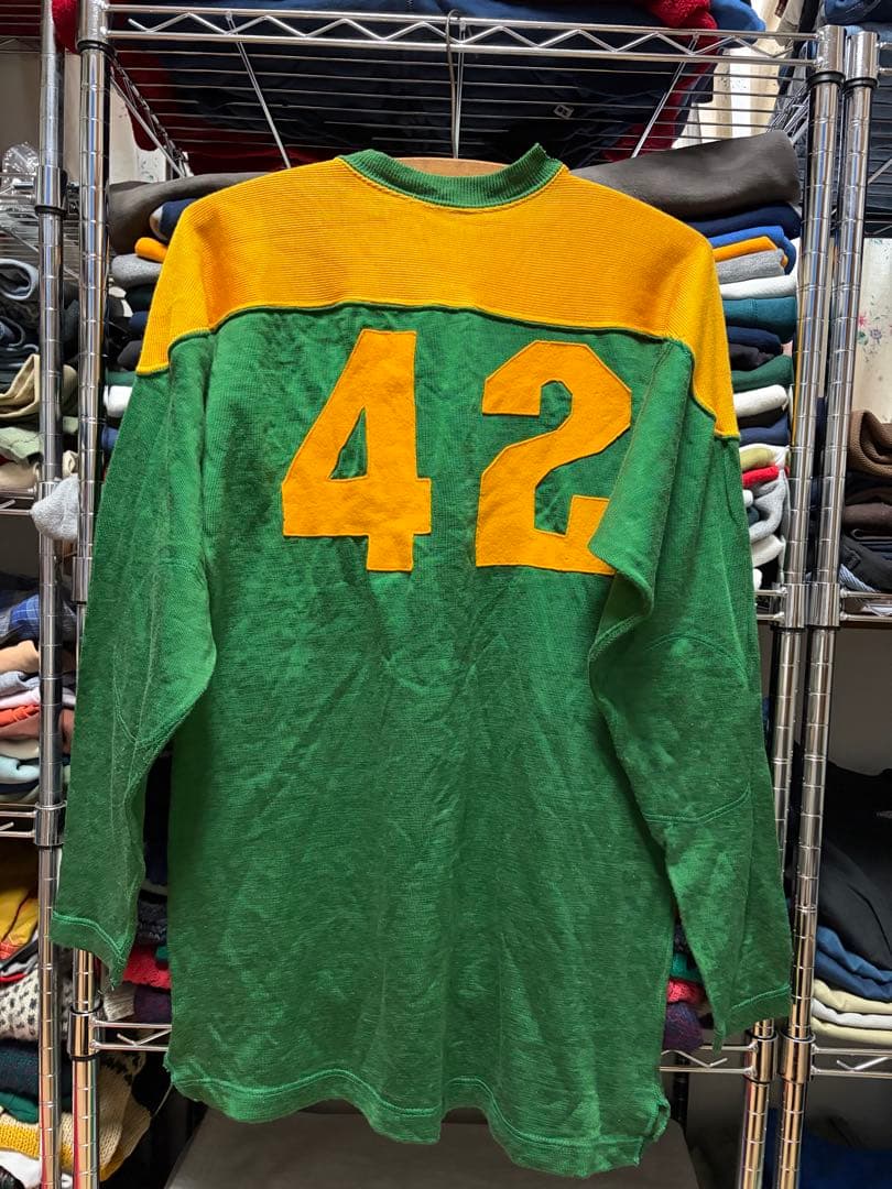 50s~60s フットボールシャツ DAN MURPHY 42 レーヨン