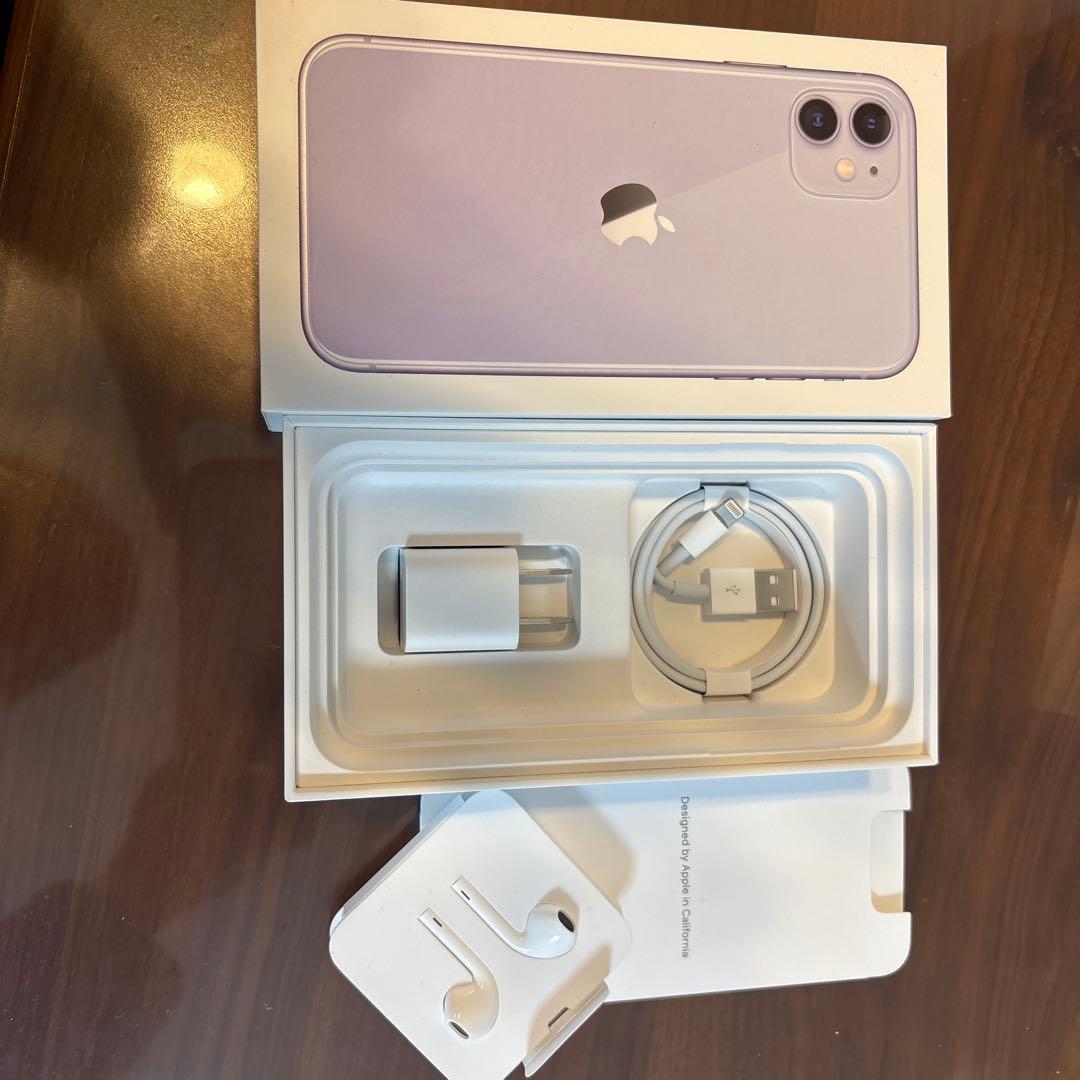 IPhone11 128GB パープル　箱付き