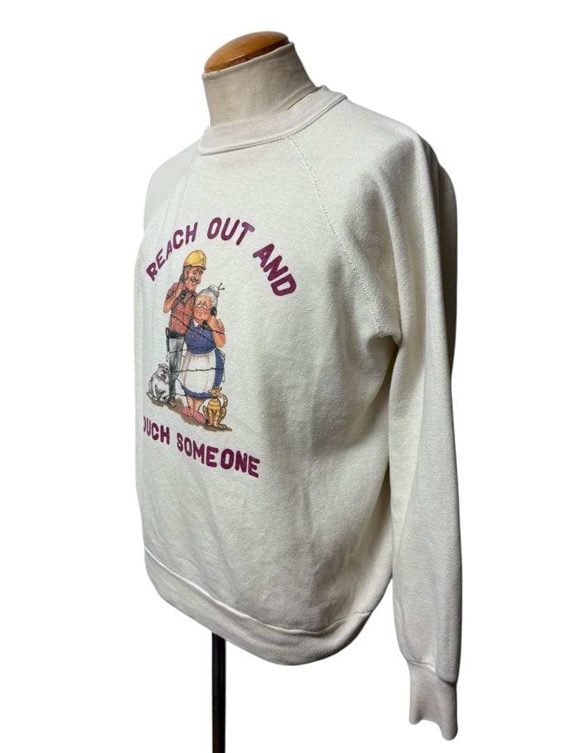 80s ビンテージ AT&T 企業 スウェット M相当 ブルドッグ xpv