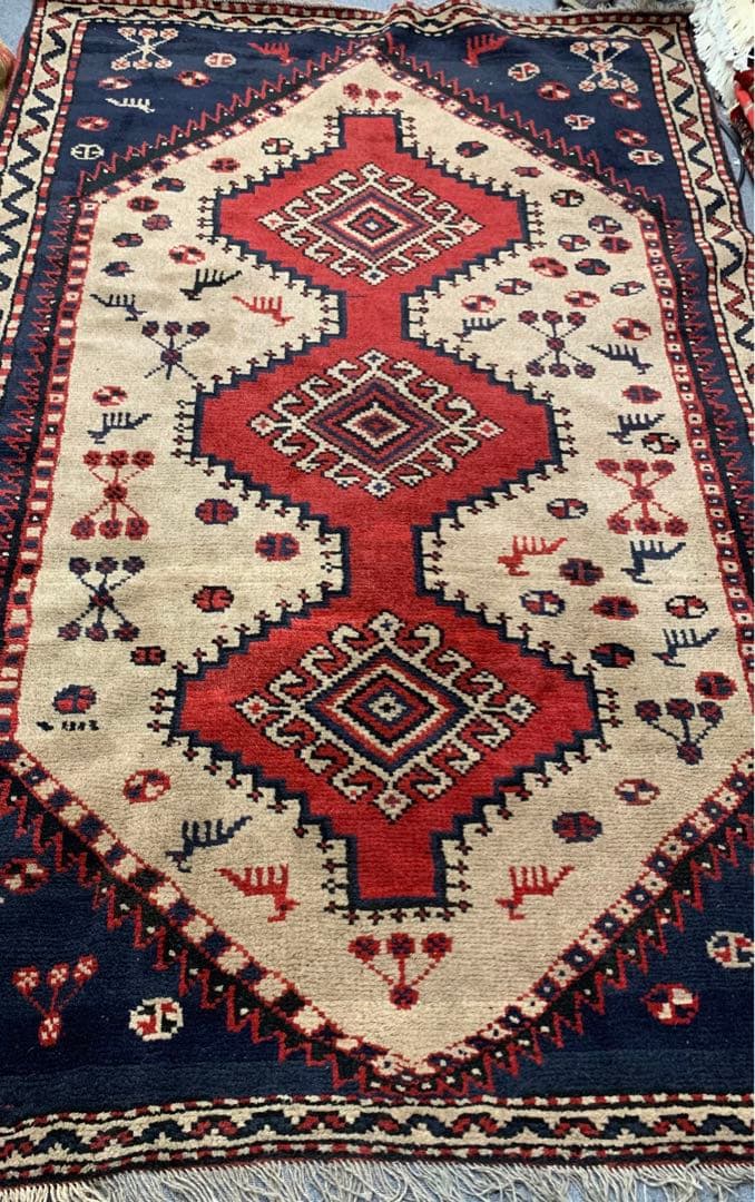 ヴィンテージラグ　ペルシャ絨毯　ギャッべ　トライバルラグ 235×155cm