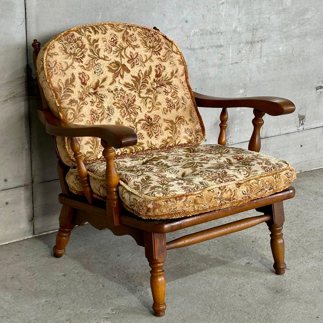 ✦70s✦柏木工 KASHIWA ソファー イージーチェア ウィンザー ゴブラン