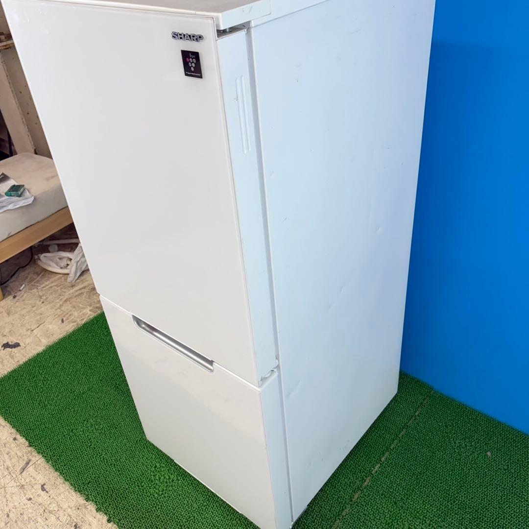 742 SHARP 鏡面デザイン　ガラストップ　冷蔵庫　小型　一人暮らし　極美品