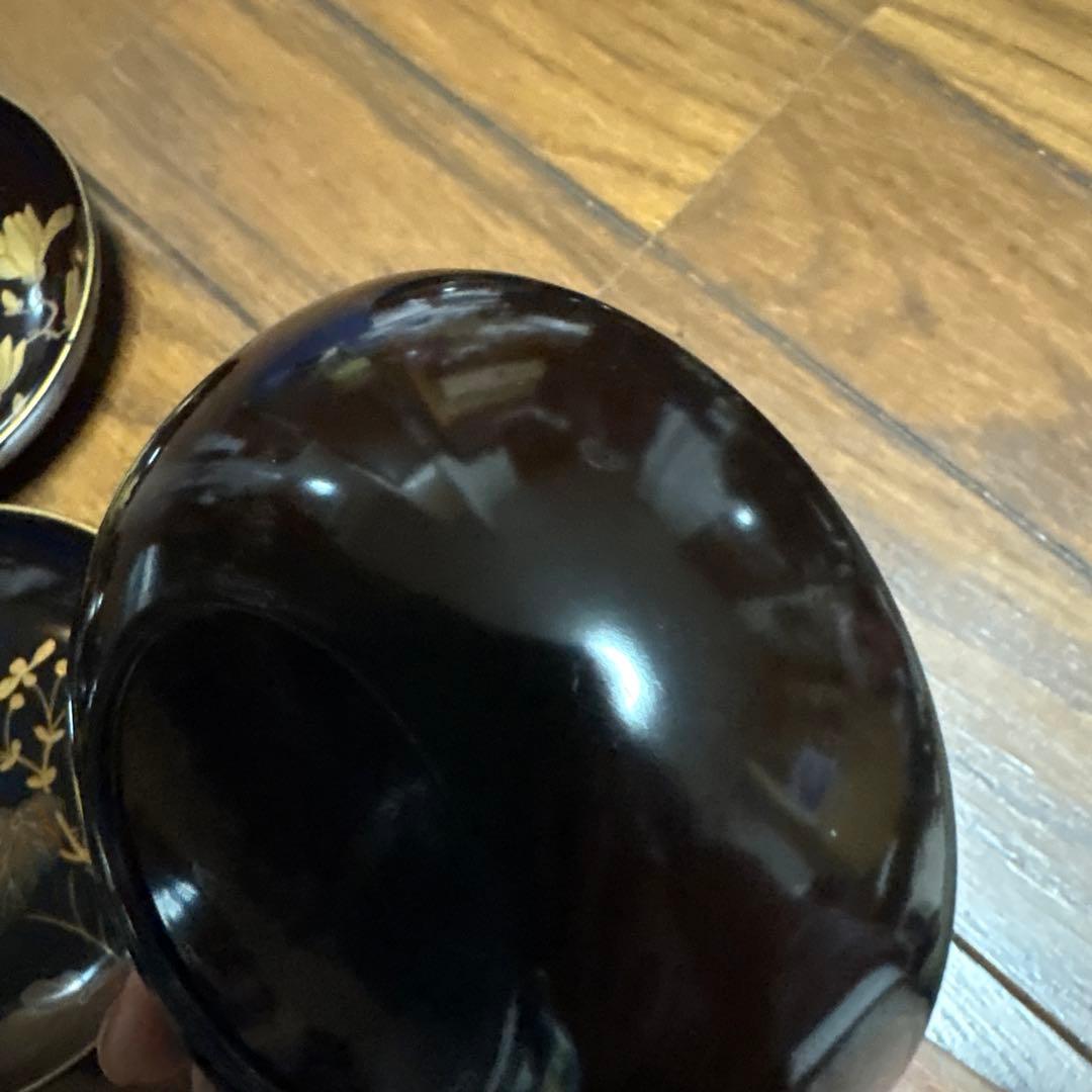 特別出品　アンティーク蒔絵が素敵な菓子皿10枚　鳥と花　風情あり　茶道具