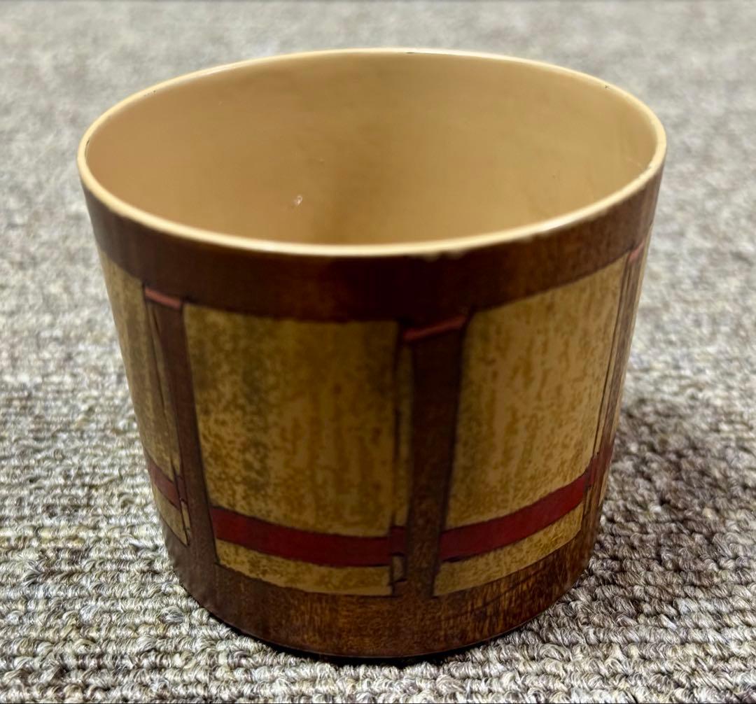 名雪園代 そばちょこっぷ 漆塗り 木製 洗濯物柄 フリーカップ