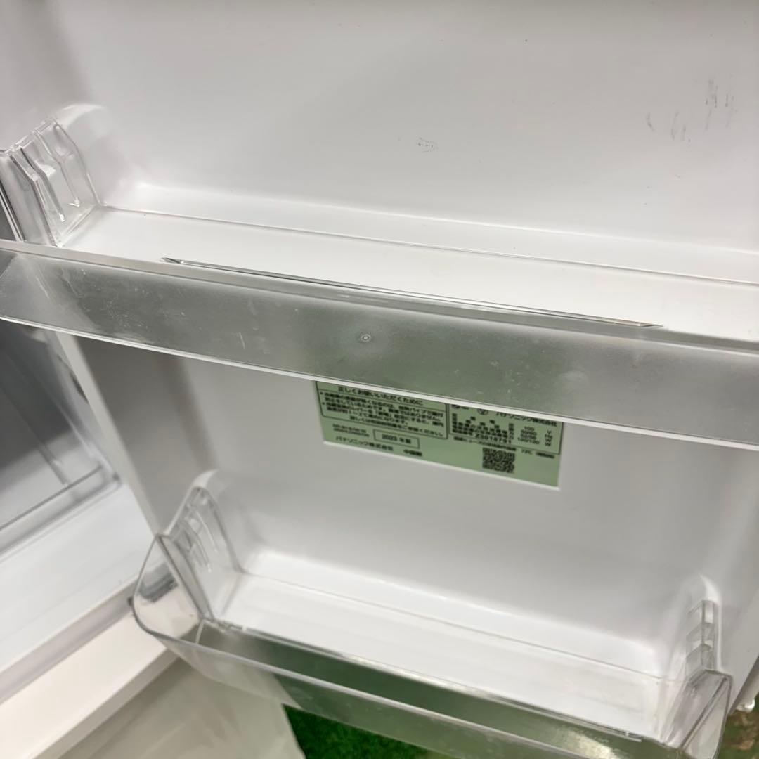 586 パナソニック　2023年製　一人暮らし用　冷蔵庫　小型　マットカラー