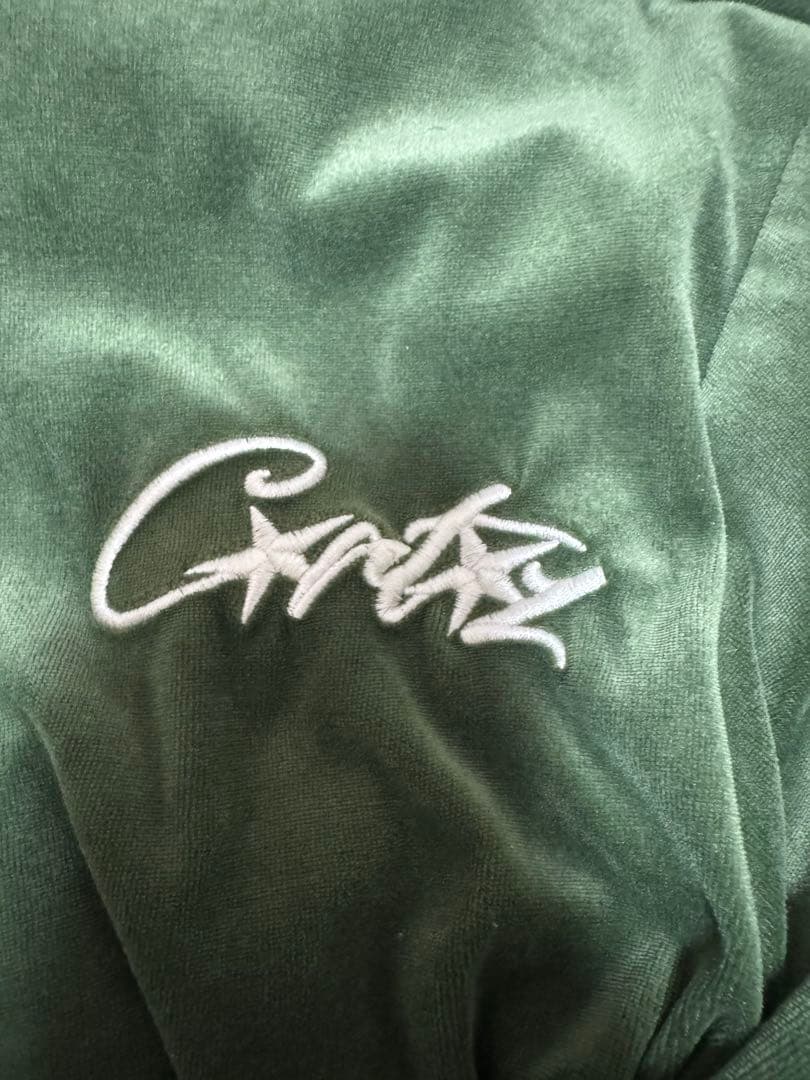 Corteiz Velour Tracksuit Green ベロア