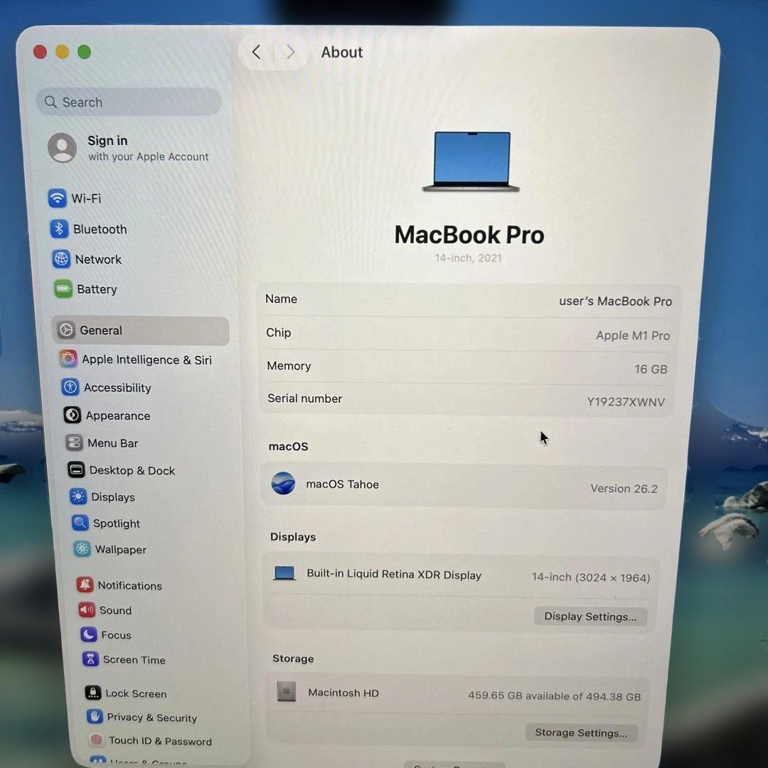 快速MacBook Pro 14㌅ M1 16GB 500GB 14core