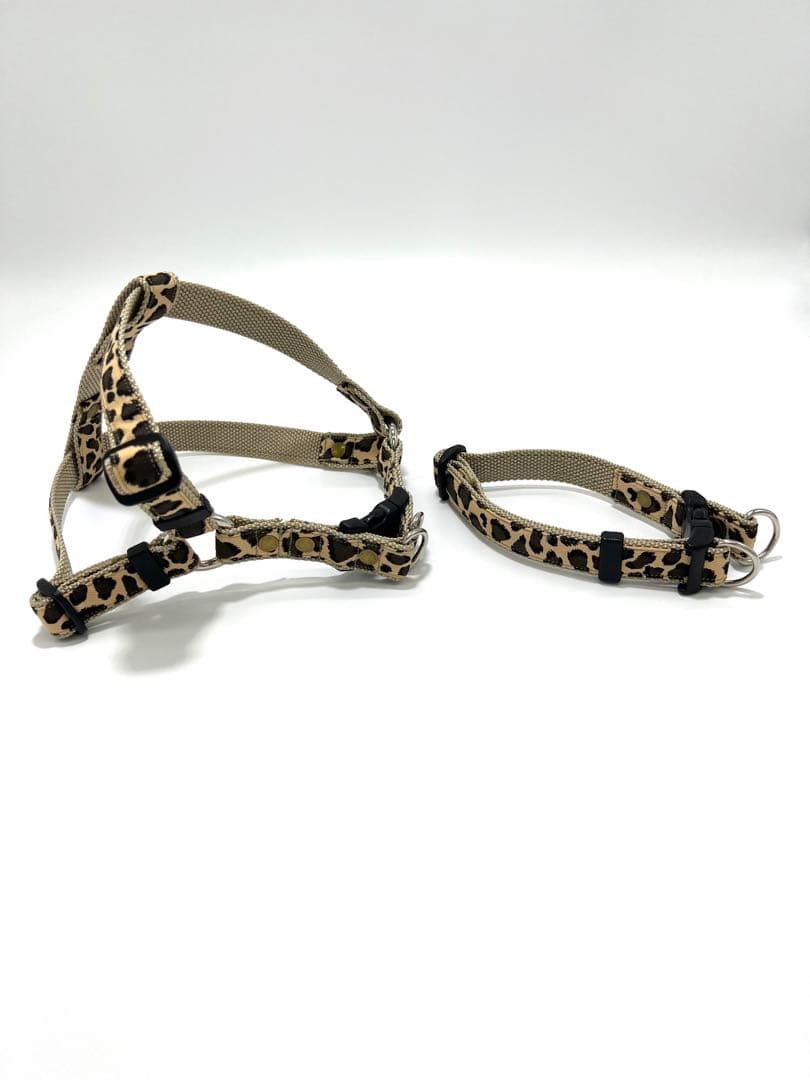 犬用品　首輪・ハーネス・リード・ジョイントリードのフルセット　ハンドメイド